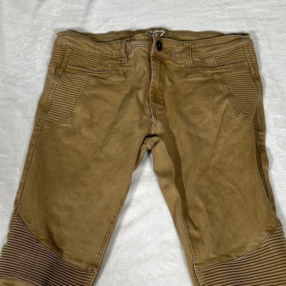 RS7 Men's Ribbed Tan Pants